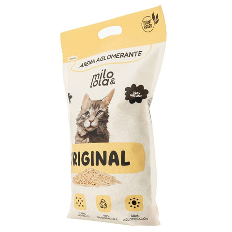 arena original para gato Milo y Lola