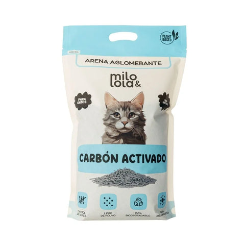 Arena aglomerante para gatos