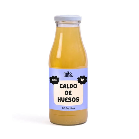 Caldo de gallina para perros y gatos