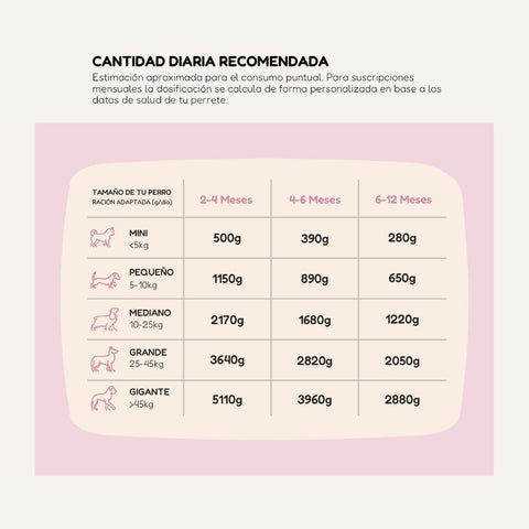 Comida Natural Cocinada de Pollo para Perro Cachorro