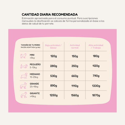 Comida Natural Cocinada de Pollo para Perro Adulto
