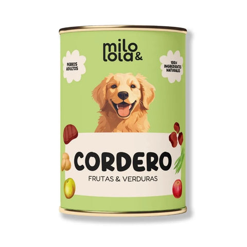 Alimento completo de cordero para perros
