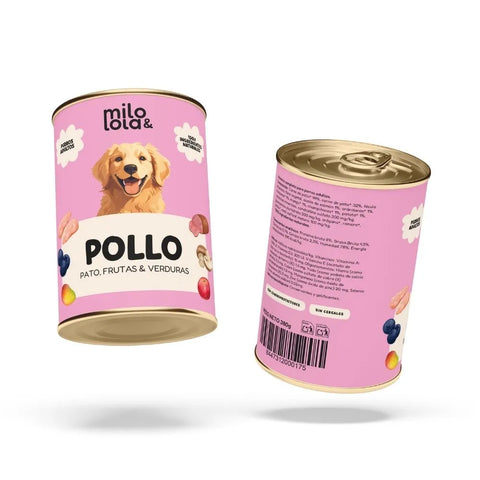 Alimento completo de pollo para perros