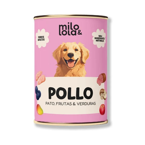Alimento completo de pollo para perros