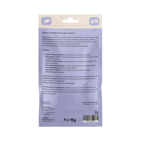 Pack 12x4 Lickies (Snacks Cremosos) de Atún para Gatito (12 x 60gr)