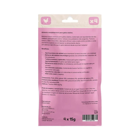 Lickie (Snack Cremoso) Pollo con Arándanos para Gato