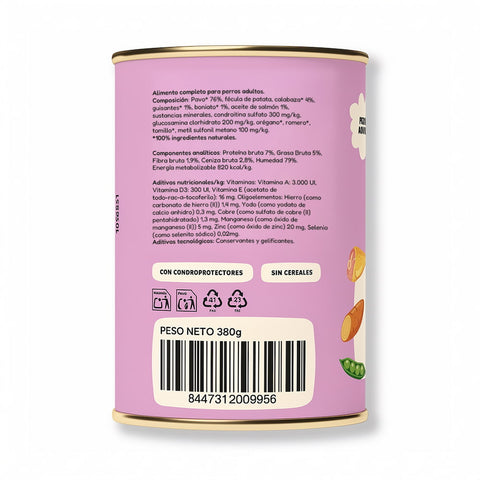 Pack 12 Latas de Pavo para Perro (12 x 380gr)