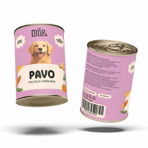 Pack 12 Latas de Pavo para Perro (12 x 380gr)