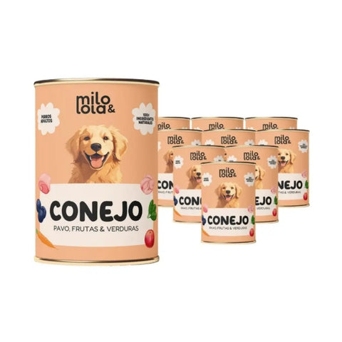 Pack de 12 Latas de Conejo para Perros