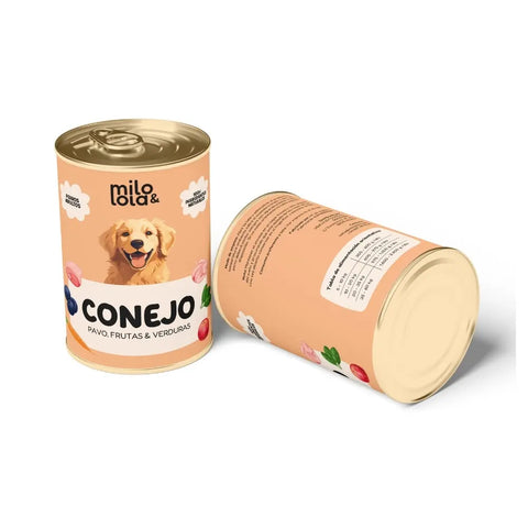 Pack de 12 Latas de Conejo para Perros