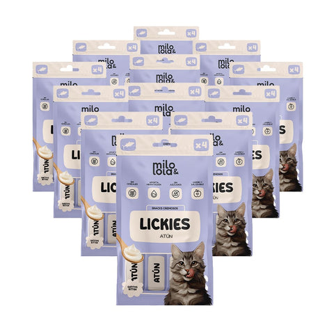 Pack 12x4 Lickies (Snacks Cremosos) de Atún para Gatito (12 x 60gr)
